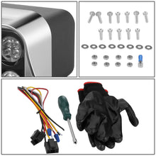 Load image into Gallery viewer, 2018-2023 Volvo VNL/VNR White Halo Ring Headlights - Black