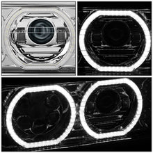 Load image into Gallery viewer, 2018-2023 Volvo VNL/VNR White Halo Ring Chrome Headlights
