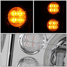 Load image into Gallery viewer, 2018-2023 Volvo VNL/VNR White Halo Ring Chrome Headlights