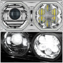 Load image into Gallery viewer, 2018-2023 Volvo VNL/VNR White Halo Ring Chrome Headlights
