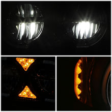 Load image into Gallery viewer, 1981-1988 Peterbilt 359/379/389 Full LED Reflector Headlights Black