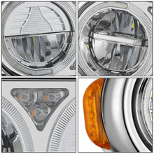 Load image into Gallery viewer, 1981-1988 Peterbilt 359/379/389 Full LED Reflector Headlights Chrome