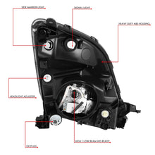 Load image into Gallery viewer, 06-09 Toyota Prius HID Headlights - Black Housing w/ Amber Corner