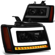 Load image into Gallery viewer, 07-14 Chevy Avalanche Tahoe Suburban LED DRL C-Bar Headlights
