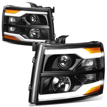 Load image into Gallery viewer, 07-13 Chevrolet Silverado LED DRL Headlights - Black Housing