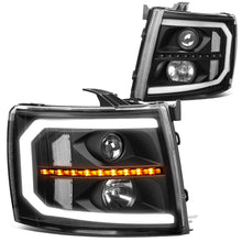 Load image into Gallery viewer, 07-14 Chevrolet Silverado LED DRL Sequential Turn Signal Headlights