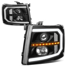 Load image into Gallery viewer, 07-14 Chevrolet Silverado LED DRL Sequential Turn Signal Headlights