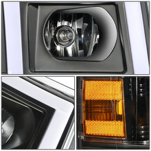 Load image into Gallery viewer, 07-14 Chevrolet Silverado Rectangle LED DRL Headlights Black Housing
