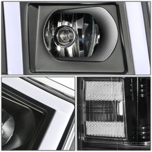 Load image into Gallery viewer, 2007-2014 Chevrolet Silverado Rectangle LED DRL Headlights Black