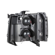 Load image into Gallery viewer, 2007-2014 Chevrolet Silverado Rectangle LED DRL Headlights Black