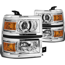 Load image into Gallery viewer, 14-15 Chevrolet Silverado 1500 LED Projector Headlights Chrome