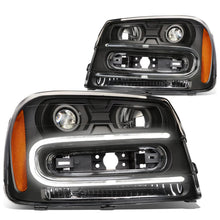 Load image into Gallery viewer, 02-09 Chevrolet Trailblazer LED DRL OE Style Headlights - Black