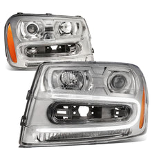 Load image into Gallery viewer, 2002-2009 Chevrolet Trailblazer LED DRL Headlights - Chrome Housing
