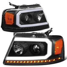Load image into Gallery viewer, 2004-2008 Ford F-150 LED DRL Projector Headlights Black Housing
