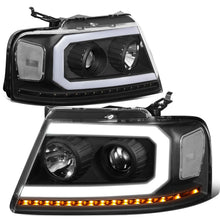 Load image into Gallery viewer, 2004-2008 Ford F-150 LED DRL Projector Headlights Black Housing