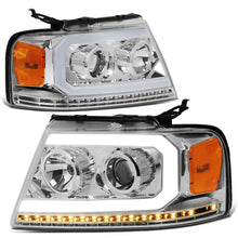 Load image into Gallery viewer, 2004-2008 Ford F-150 LED DRL Projector Headlights with Sequential Turn Signal
