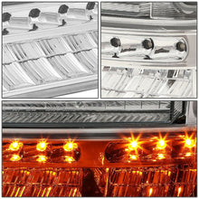 Load image into Gallery viewer, 99-04 Ford F-250/F-350 LED DRL Headlights Chrome Housing Amber Corner