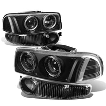 Load image into Gallery viewer, 01-06 GMC Yukon Denali / Sierra 1500 Denali LED Halo Projector Headlights
