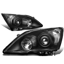 Load image into Gallery viewer, 07-11 Honda CR-V Projector Headlights - Black Housing Clear Corner