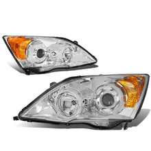 Load image into Gallery viewer, 07-11 Honda CR-V Projector Headlights - Chrome Housing Amber Corner