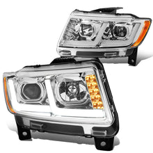 Load image into Gallery viewer, 2011-2013 Jeep Grand Cherokee Projector Headlights Chrome Housing