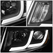 Load image into Gallery viewer, 14-16 Jeep Grand Cherokee Projector Headlights Black Housing Amber