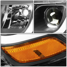 Load image into Gallery viewer, 14-16 Jeep Grand Cherokee Projector Headlights Black Housing Amber