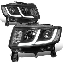 Load image into Gallery viewer, 14-16 Jeep Grand Cherokee Projector Headlights Black Housing Clear
