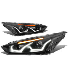 Load image into Gallery viewer, 15-17 Ford Focus LED Dual Halo Projector Headlights - Black Housing