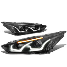 Load image into Gallery viewer, 2015-2017 Ford Focus LED Dual Halo Projector Headlights Black