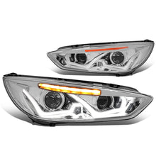 Load image into Gallery viewer, 2015-2017 Ford Focus LED Dual Halo Projector Headlights Chrome