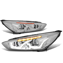 Load image into Gallery viewer, 2015-2017 Ford Focus LED Dual Halo Projector Headlights Chrome