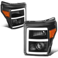 Load image into Gallery viewer, 2011-2016 Ford F-250 F-350 F-450 F-550 LED Halo Projector Headlights