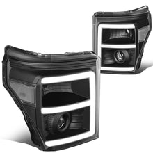 Load image into Gallery viewer, 2011-2016 Ford F-250 F-350 F-450 F-550 LED Halo Projector Headlights