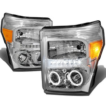 Load image into Gallery viewer, 2011-2016 Ford F-250 F-350 F-450 F-550 LED Halo Projector Headlights