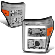 Load image into Gallery viewer, 2011-2016 Ford F-250 F-350 F-450 F-550 LED Halo Projector Headlights