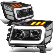 Load image into Gallery viewer, 04-15 Nissan Titan / 05-07 Armada 3D LED DRL Projector Headlights