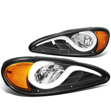 Load image into Gallery viewer, 99-05 Pontiac Grand Am 3D LED DRL Projector Headlights Black/Amber