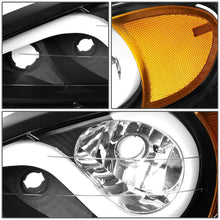 Load image into Gallery viewer, 99-05 Pontiac Grand Am 3D LED DRL Projector Headlights Black/Amber