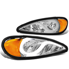 Load image into Gallery viewer, 1999-2005 Pontiac Grand Am 3D LED DRL Projector Headlights Chrome