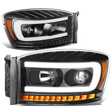 Load image into Gallery viewer, 06-09 Dodge Ram LED DRL Projector Headlights Black/Amber