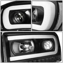 Load image into Gallery viewer, 06-09 Dodge Ram LED DRL Projector Headlights Black Housing Clear Corner