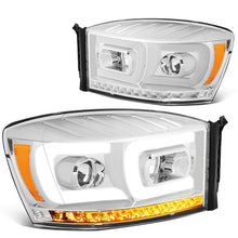 Load image into Gallery viewer, 06-09 Dodge Ram Projector Headlights w/ LED DRL Chrome Housing