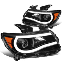 Load image into Gallery viewer, 15-20 Chevrolet Colorado LED U-Tube DRL Projector Headlights Black