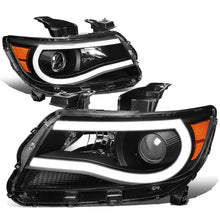 Load image into Gallery viewer, 15-20 Chevrolet Colorado LED U-Tube DRL Projector Headlights Black