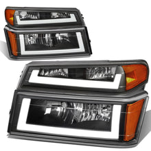 Load image into Gallery viewer, 04-12 Chevrolet Colorado LED DRL Headlights - Black Housing
