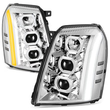 Load image into Gallery viewer, 07-14 Cadillac Escalade Projector Headlights Chrome Housing Clear Corner