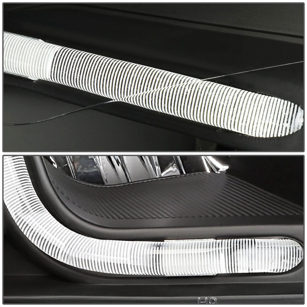 06-16 Chevrolet Impala/Monte Carlo LED DRL Headlights - Black/Clear