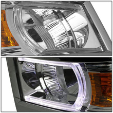 Load image into Gallery viewer, 14-15 Chevrolet Silverado 1500 LED DRL Headlights Chrome Housing