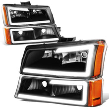 Load image into Gallery viewer, 03-07 Chevrolet Silverado / 03-06 Avalanche LED DRL Headlights Black